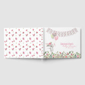 Livre d'invité du Baby shower Bunny Floral (Complet)