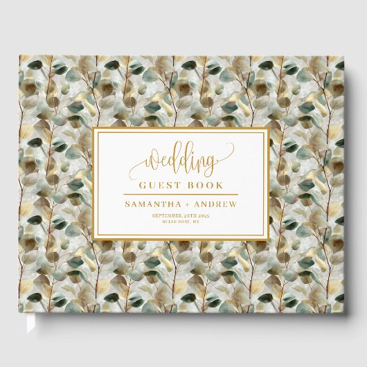 Livre D'Invité Du Chasseur Doré Et Du Mariage Vert (Recto)