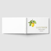 Livre d'invité du Mariage de citron jaune (Complet)