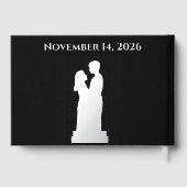 Livre d'invité du mariage de feuille de style film (Verso)