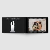 Livre d'invité du mariage de feuille de style film (Complet)