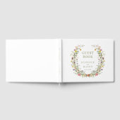 Livre d'invité du mariage de la couronne de fleurs (Complet)