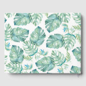 Livre d'invité du Mariage de l'aquarelle tropicale (Verso)