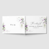 Livre d'invité du Mariage de lavande de verdure po (Complet)