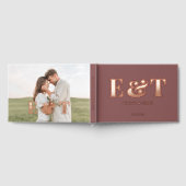 Livre d'invité du Mariage de photos Bold Monogram  (Complet)