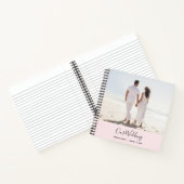 Livre d'invité du Mariage de photos rose moderne (Intérieur)