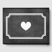 Livre d'invité du mariage de tableau noir personna (Verso)