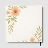 Livre d'invité du Mariage Fleur sauvage rustique (Verso)