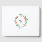 Livre d'invité du Mariage floral géométrique Tropi (Verso)