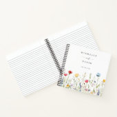 Livre d'invité du Mariage Meadow Fleur sauvage Aqu (Intérieur)