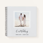 Livre d'invité du Mariage photo moderne (Devant)