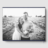 Livre d'invité du Mariage photo noir et blanc (Verso)