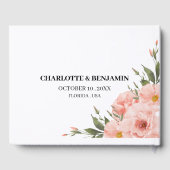 Livre d'invité du Mariage photo personnalisé (Verso)