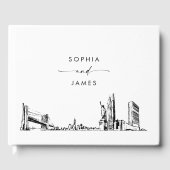 Livre d'invité du Mariage Skyline de New York (Recto)