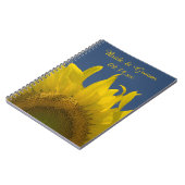 Livre d'invité du Mariage Yellow Sunflower Rising (Côté gauche)