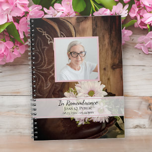 Livre d'invité du mémorial des funérailles de rose