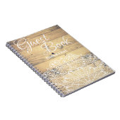 Livre d'invité élégant rustique de mandala de (Côté Droit)