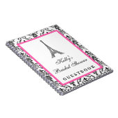 Livre d'invité fait sur commande rose de Paris de (Côté Droit)