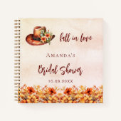 Livre d'invité Fête des mariées automne fleurs de  (Devant)