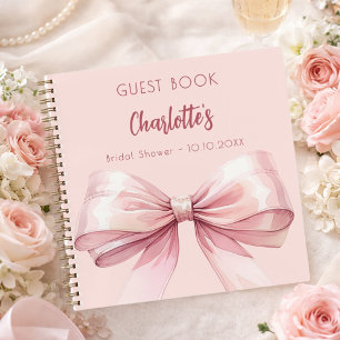 Livre d'invité Fête des mariées bleu arc rose