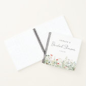 Livre d'invité fleur sauvage Meadow Fête des marié (Intérieur)