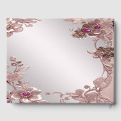 Livre d'Invité Floral rose (Verso)