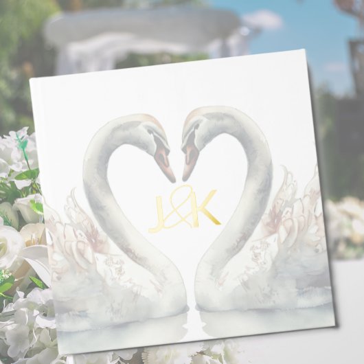 Livre d'Invité Foil Mariage Swan