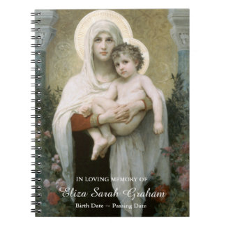 Livre d'invité funèbre | Madonna des roses