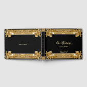 Livre d'invité Gold Black Ornate Floral (Complet)