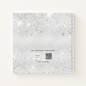 Livre d'invité graduation argent nom de la parties (Dos)