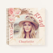 Livre d'invité graduation pampas herbe blush photo (Devant)