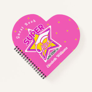 Livre d'invité Graduation Super Grad Coeur rose Pe
