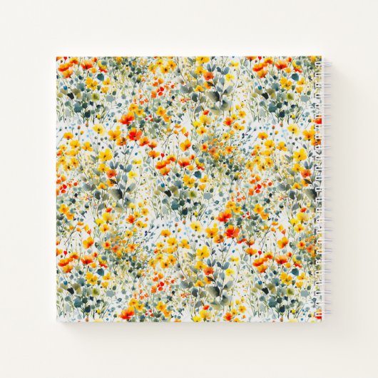 Livre d'invité Gras Black Summer Floral Mariage (Dos)