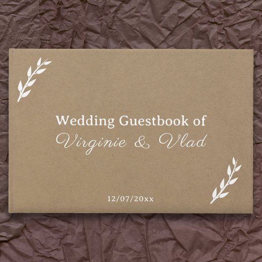 Livre d'invité Kraft & Rustic Mariage