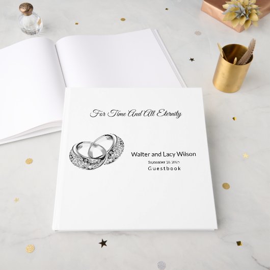 Livre d'invité mariage (Recto ouvert)