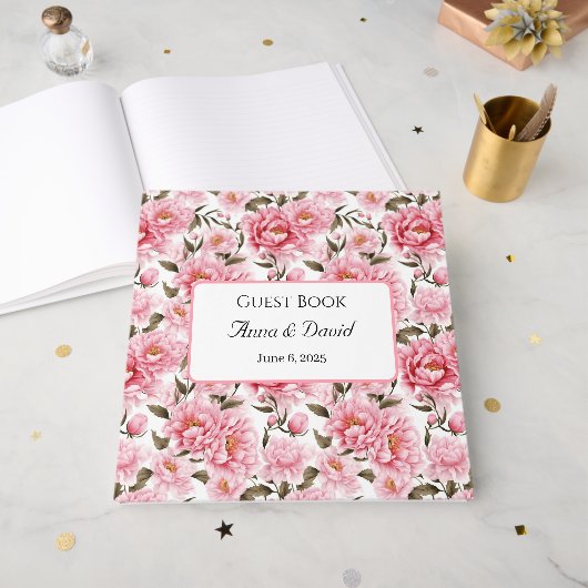 Livre d'invité mariage (Recto ouvert)