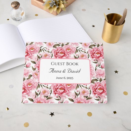 Livre d'invité mariage (Recto ouvert)