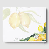 Livre d'invité Mariage aux citrons frais (Verso)