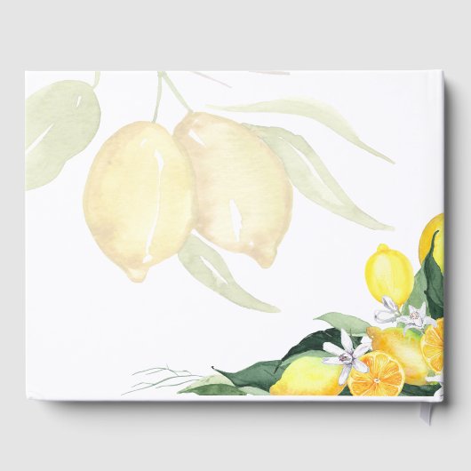 Livre d'invité Mariage aux citrons frais (Verso)