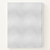 Livre d'invité mariage blanc argent photo (Dos)