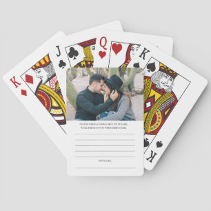Livre d'invité mariage Cartes de jeu alternatives