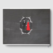 Livre d'invité mariage Chalk Skeletons Skuls (Verso)