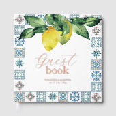 Livre d'invité mariage Citrons & Botaniques (Recto)