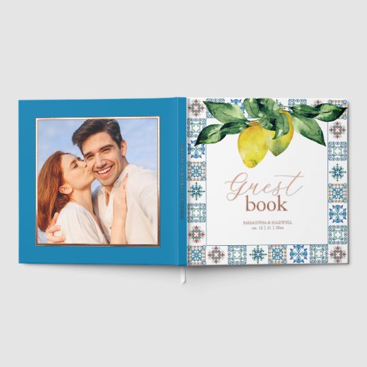 Livre d'invité mariage Citrons & Botaniques (Complet)