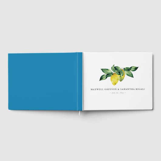 Livre d'invité mariage Citrons & Botaniques (Complet)