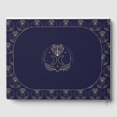 Livre d'invité mariage Cosmic Tarot Moon Stars Ali (Verso)