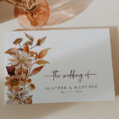 Livre d'invité mariage de automne
