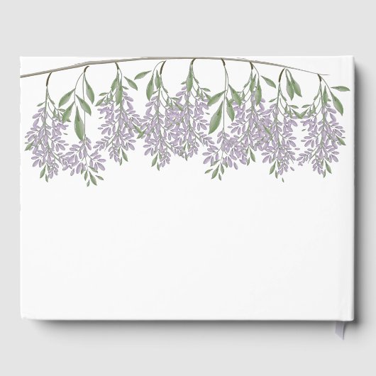 Livre d'invité Mariage de la Wisteria peinte (Verso)