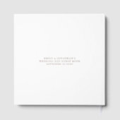 Livre d'invité Mariage de Photo Overlay moderne (Verso)