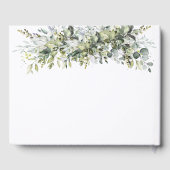 Livre d'invité Mariage de plantes vertes (Verso)